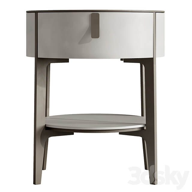 Round bedside table