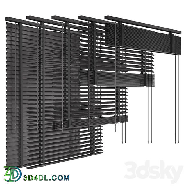 Folding wooden blinds