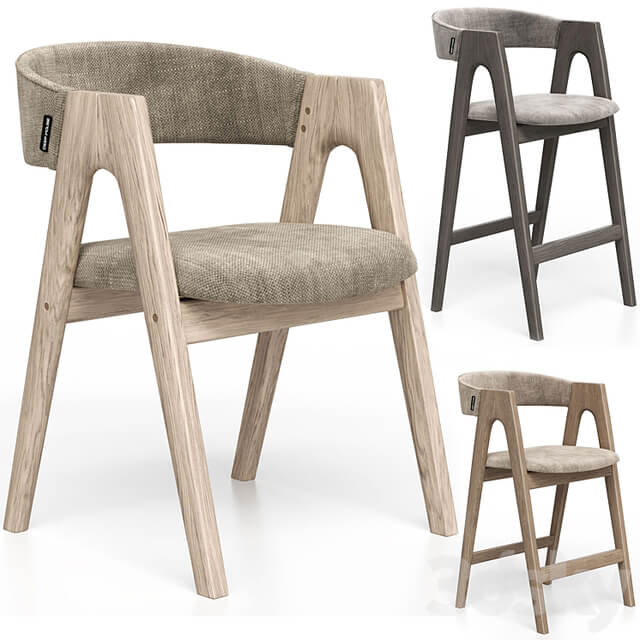 Dublin chair regular, bar and half bar from Deephouse