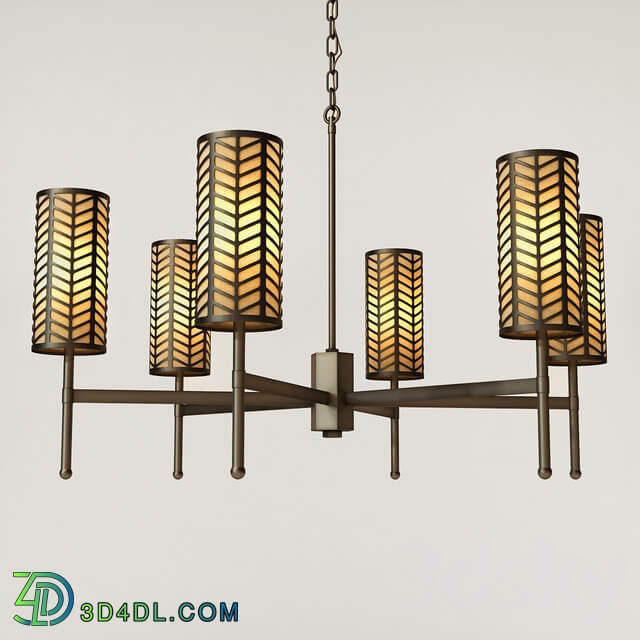 Tigermoth lighting Stem chandelier with lattice Pendant light 3D Models