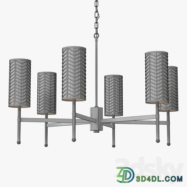 Tigermoth lighting Stem chandelier with lattice Pendant light 3D Models