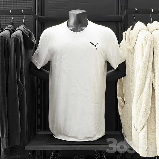 Rack for Puma clothing store