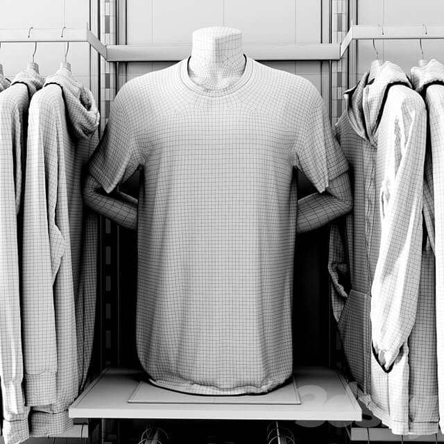 Rack for Puma clothing store