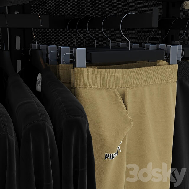 Rack for Puma clothing store