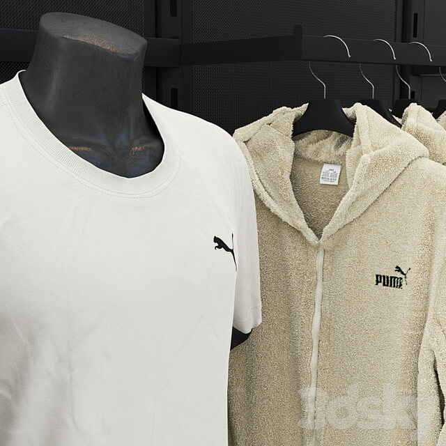 Rack for Puma clothing store