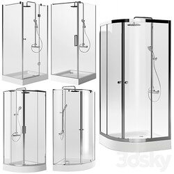 Shower cabins with trays STURM Set 1 