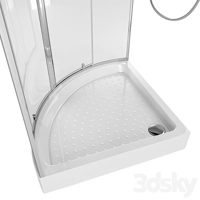 Shower cabins with trays STURM Set 1