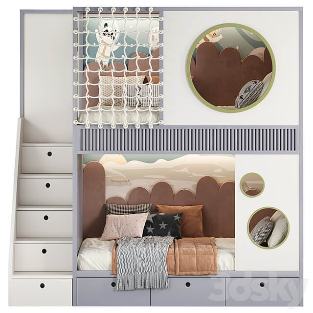 Designer two level bed Kids room 20