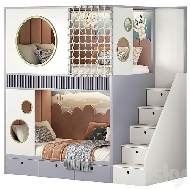 Designer two level bed Kids room 20