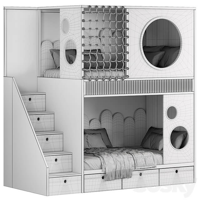 Designer two level bed Kids room 20
