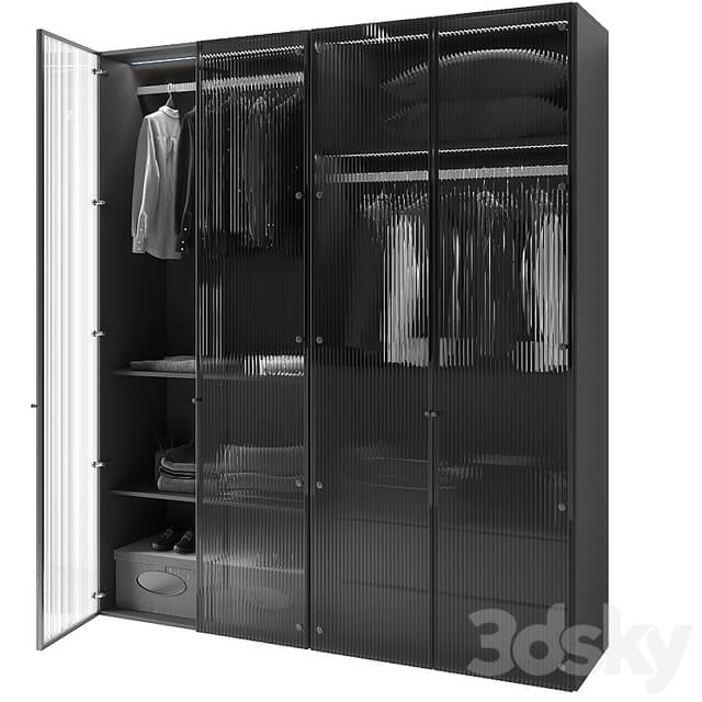Modern Glass Door Wardrobe