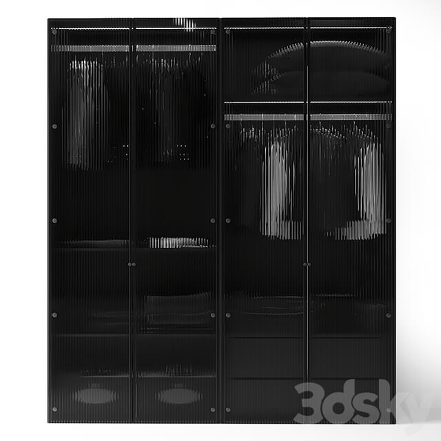 Modern Glass Door Wardrobe