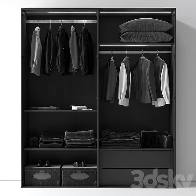 Modern Glass Door Wardrobe