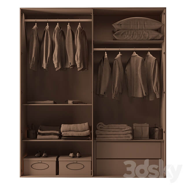 Modern Glass Door Wardrobe