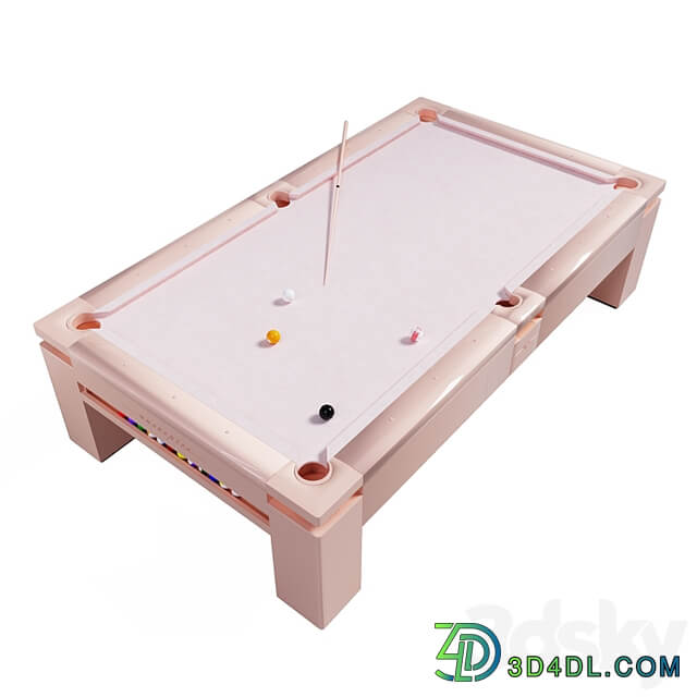 Pool table MONOCOLOR PINK PASTEL