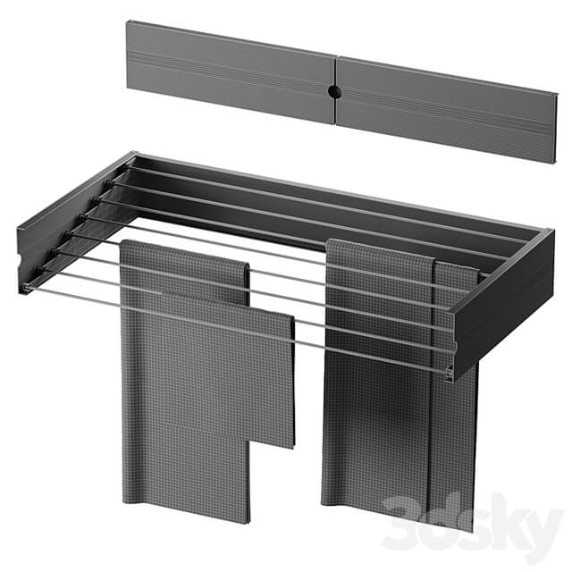 Wall mounted clothes dryer