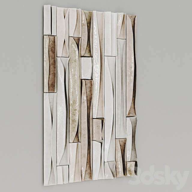 Set of two ceramic panels