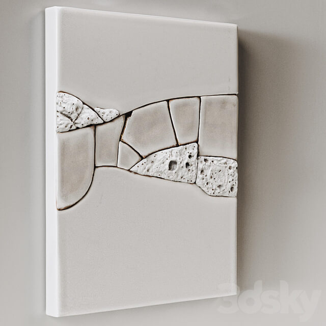 Set of two ceramic panels