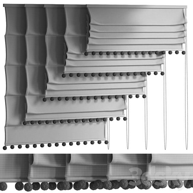 Roman blinds for the nursery
