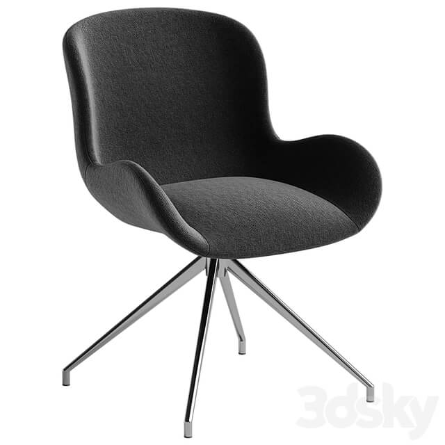 Dining chair made of boucle fabric Asyar