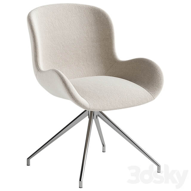 Dining chair made of boucle fabric Asyar