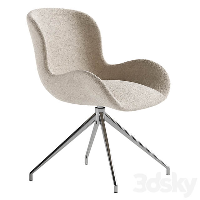 Dining chair made of boucle fabric Asyar