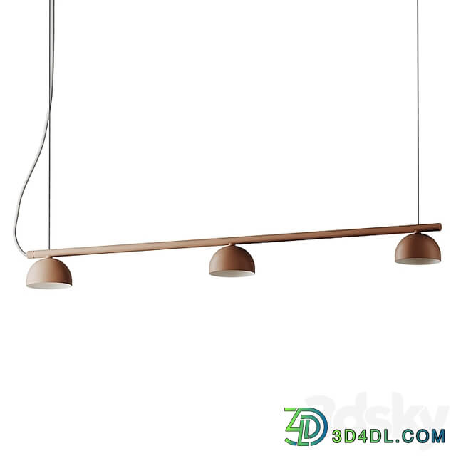 Blush rail 3 pendant lamp from Morten & Jonas