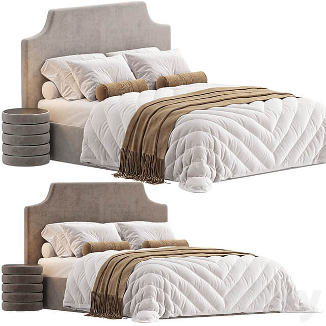 Bed Adona Floor 160 Soft Latte