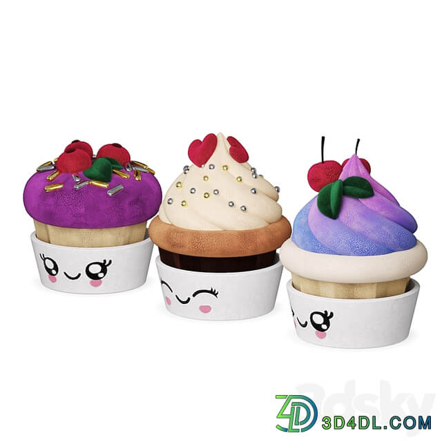 Children's Toy Plush Cupcake