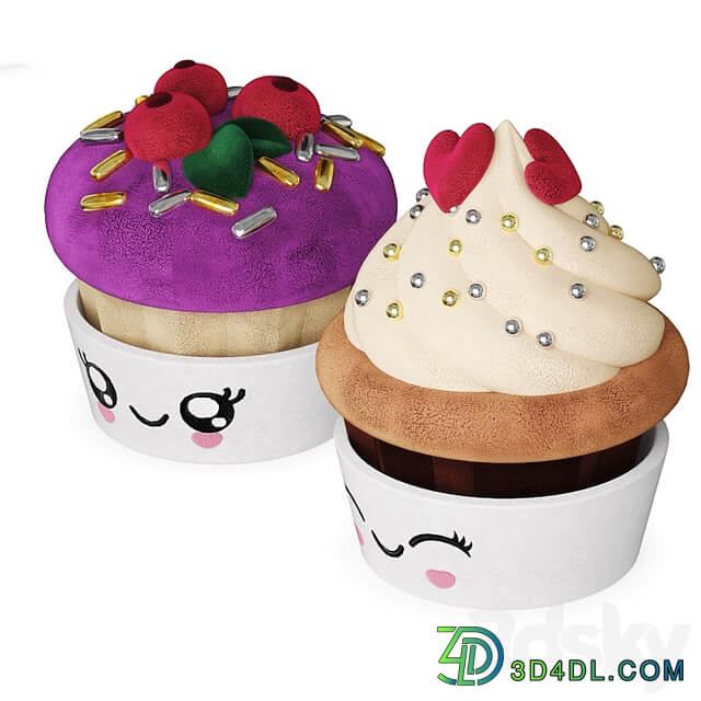 Children's Toy Plush Cupcake