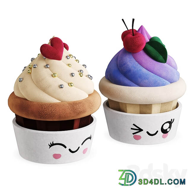 Children's Toy Plush Cupcake