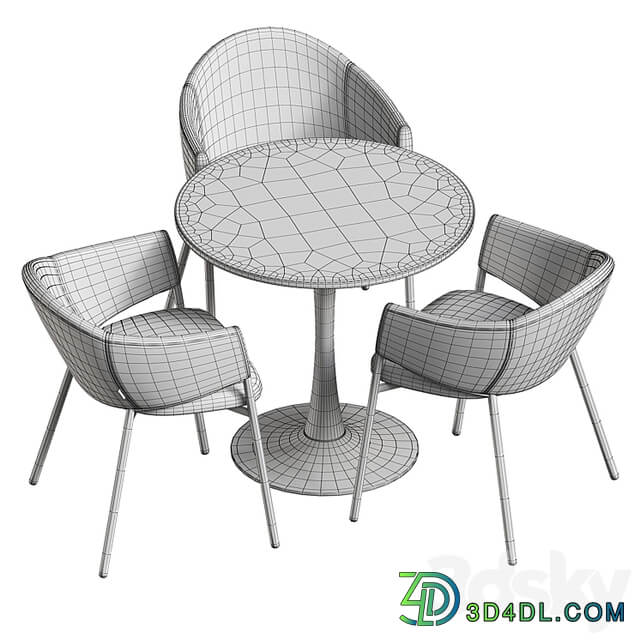 Tulip Eliza table and chairs Divan.ru