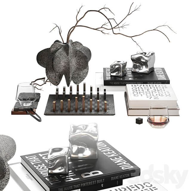 Decorative set Black Chess