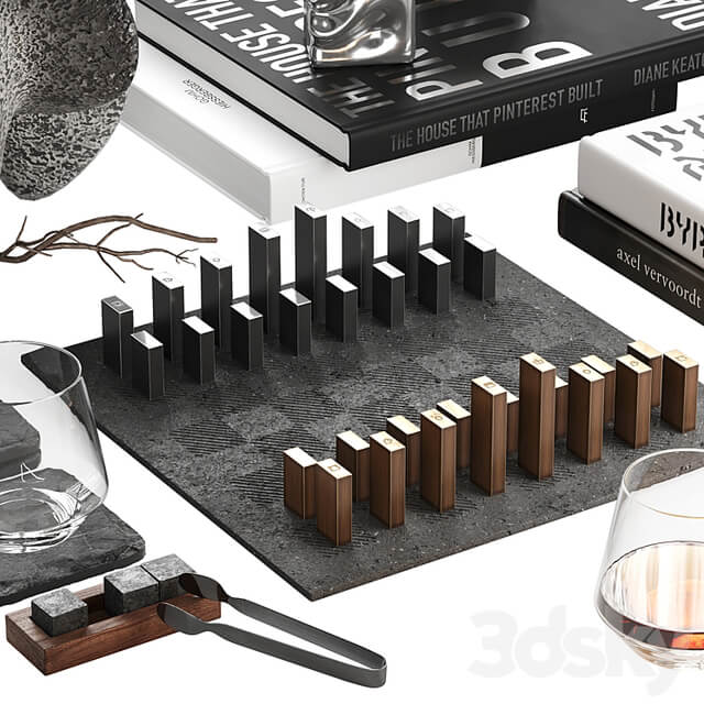 Decorative set Black Chess