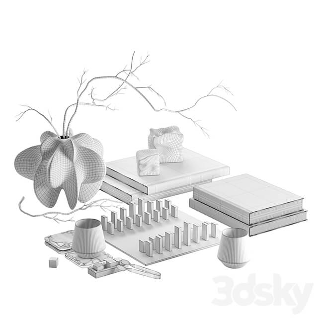 Decorative set Black Chess