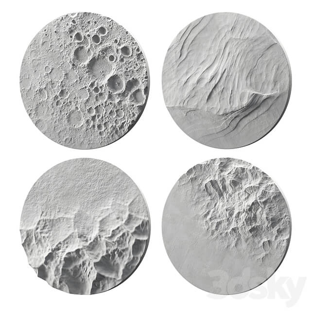 Round relief panel set
