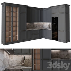 Kitchen in neoclassical style 56 