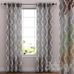 Linen curtains 52 quot x 108 quot 6 colors 