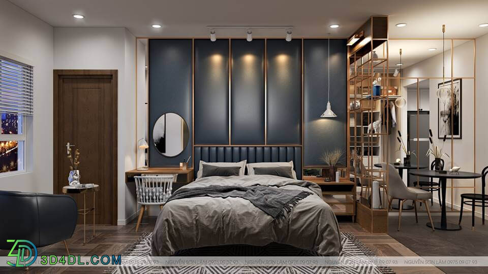 3D Interior Scenes File 3dsmax Model Bedroom 209 By NguyenSonLam