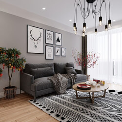 3D Interior Scene File 3dsmax Model Livingroom 295 By Minh Tu 