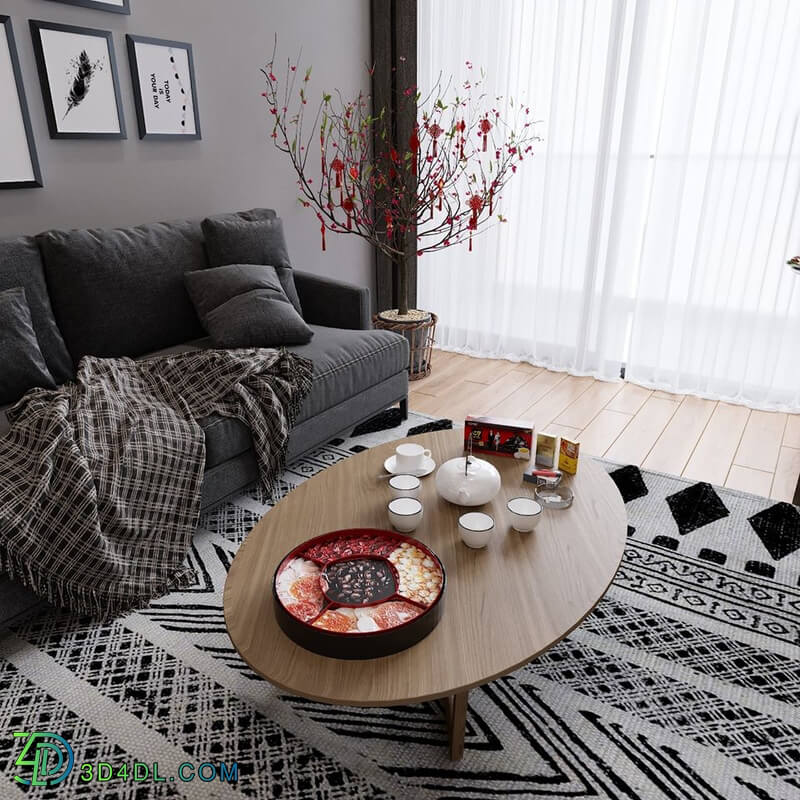 3D Interior Scene File 3dsmax Model Livingroom 295 By Minh Tu