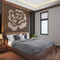 3D Interior Scene File 3dsmax Bedroom 161 By DoLinhSon  