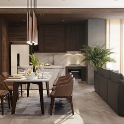 3D Interior Kitchen- Livingroom 29 Scenes 3dsmax By Doan Truyen  