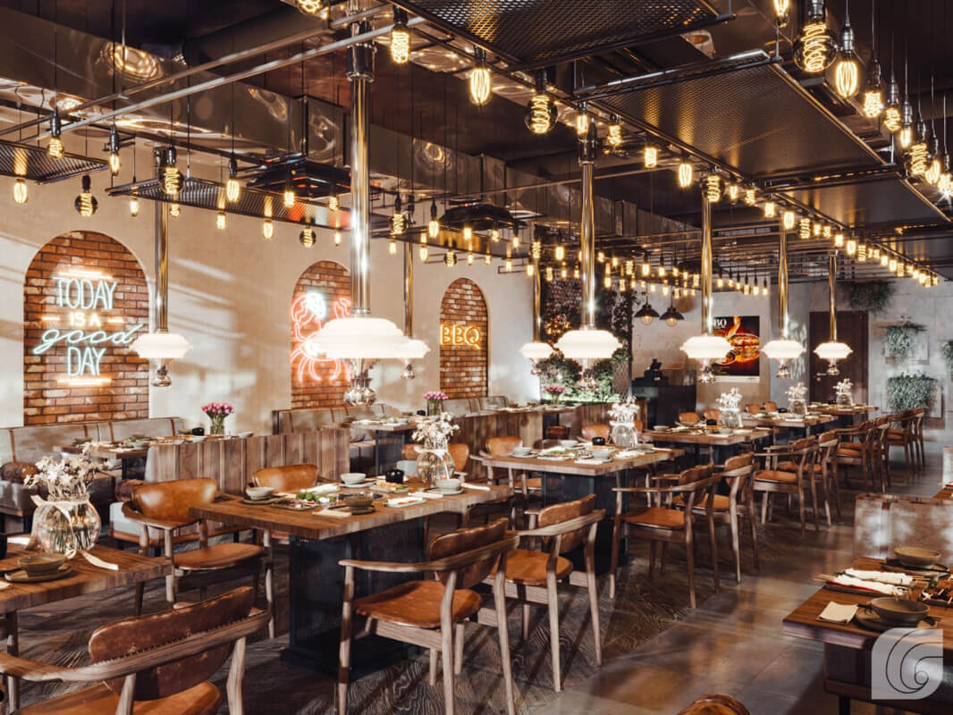 3D Model Interior Restaurant Scene 66 File 3dsmax By Le Dang Thuan