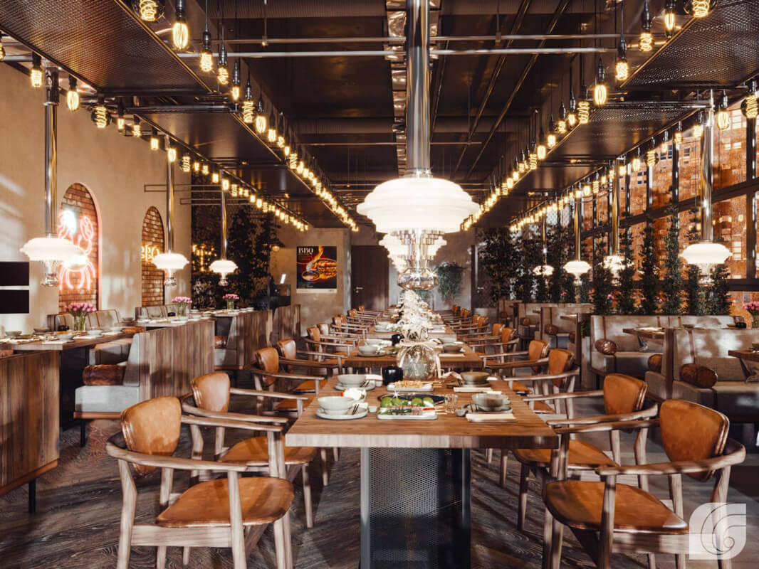 3D Model Interior Restaurant Scene 66 File 3dsmax By Le Dang Thuan