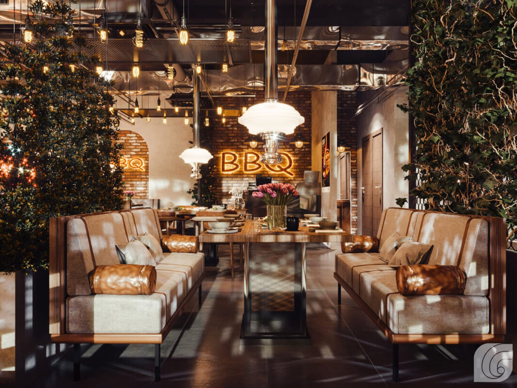 3D Model Interior Restaurant Scene 66 File 3dsmax By Le Dang Thuan