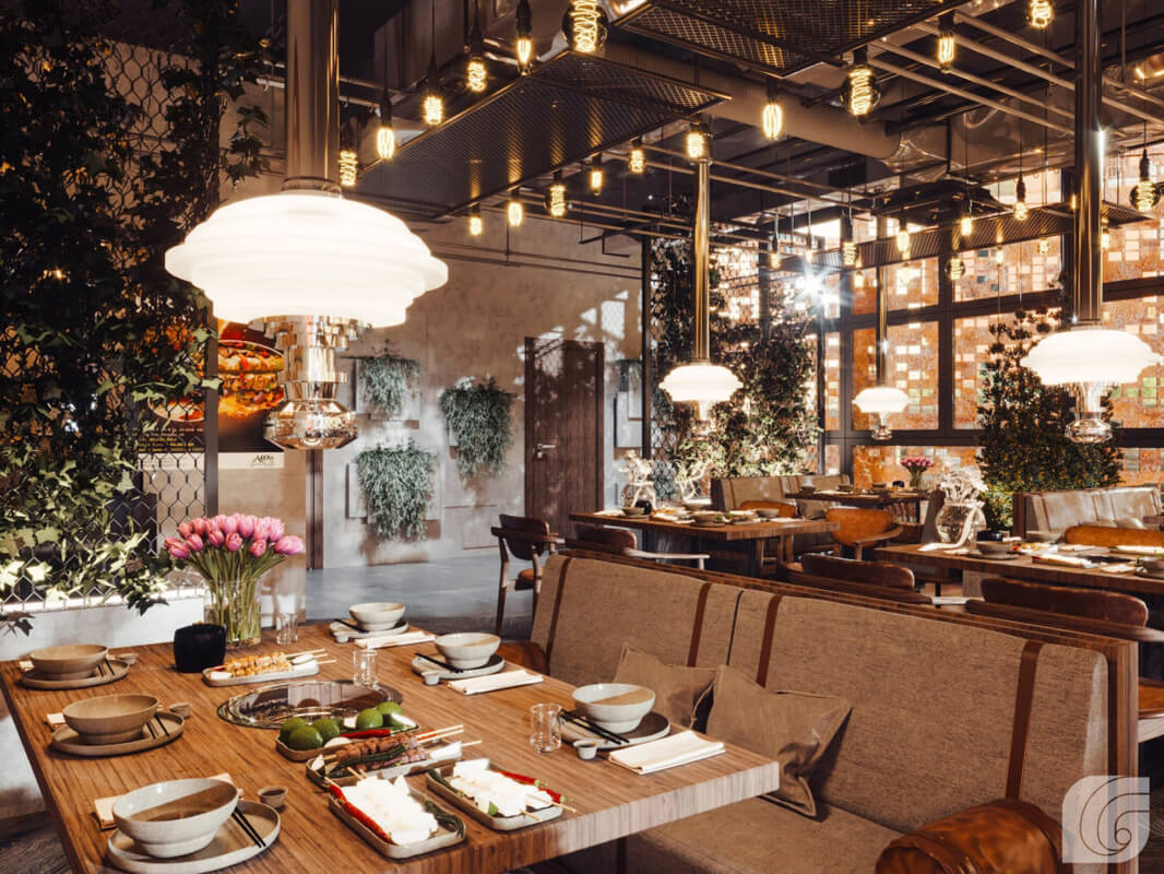 3D Model Interior Restaurant Scene 66 File 3dsmax By Le Dang Thuan
