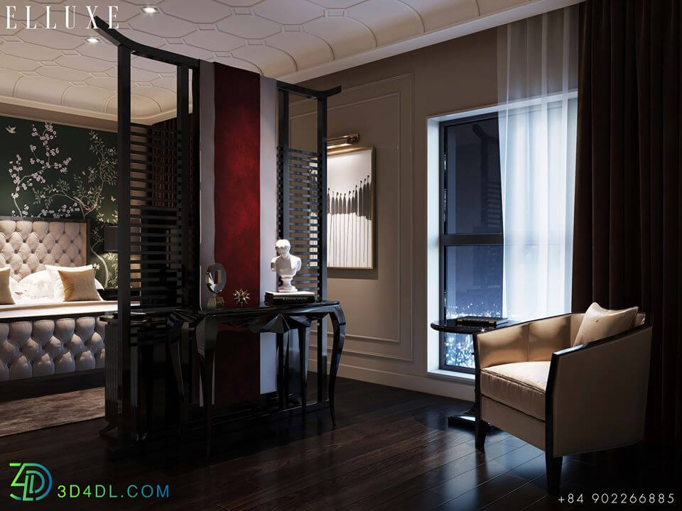 3D Interior Scene File 3dsmax Bedroom 184 By DungLe 