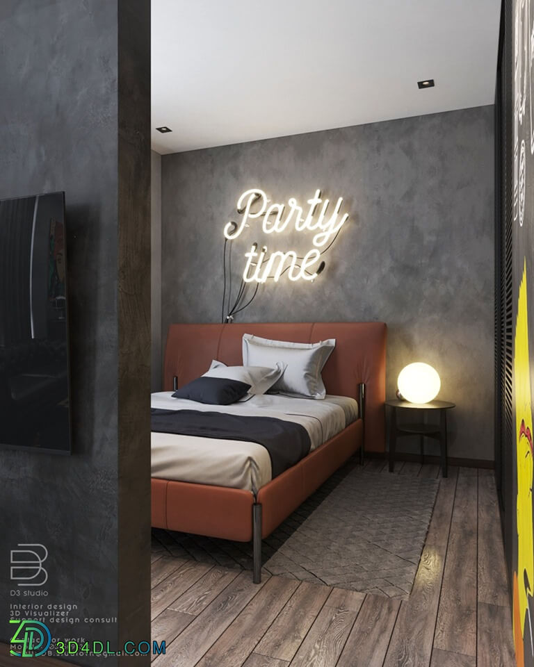 3D Interior Apartment 46 Scene File 3dsmax By DuongBui 