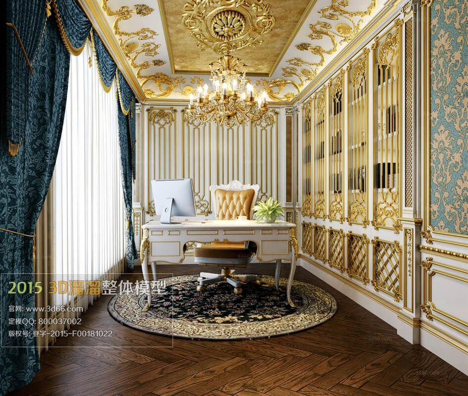 Study Room 3d model 30